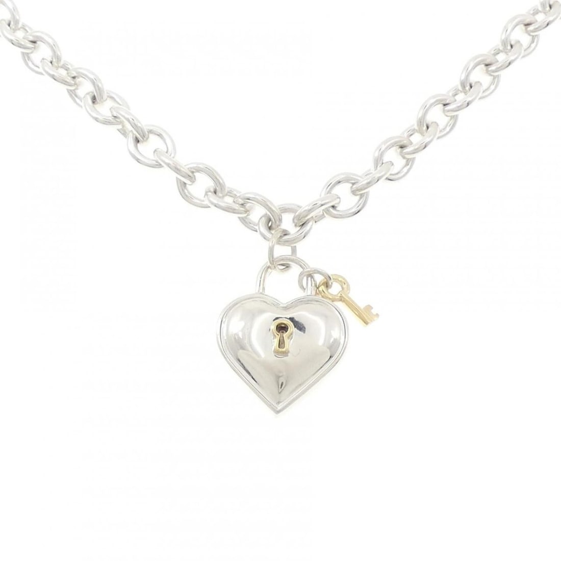 Tiffany & Co. 925 750YG Necklace: --- Catalog ---Category: SizePendant Size: 36.5mm x 21.4mm / 1.43'' x 0.84''Neck Circumference: 40 cm / 15.74''Category: DesignGender: WomenMaterial: Silver 925, Yellow gold (18K)Pendant Type: