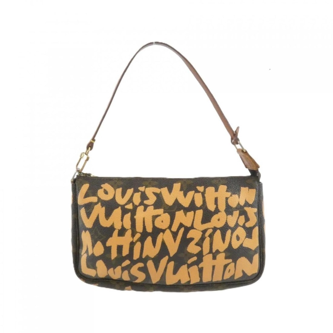 Louis Vuitton Monogram Graffiti Pochette Accessoires M92193 Accessory Pouch: --- Catalog ---Category: SizeSize (HxWxD): 13cm x 21cm x 3cm / 5.11'' x 8.26'' x 1.18''Category: DesignType: Pochette, PouchColor: Marron, PeachGender: WomenMaterial: Coated canvas Hardware Color: Gol