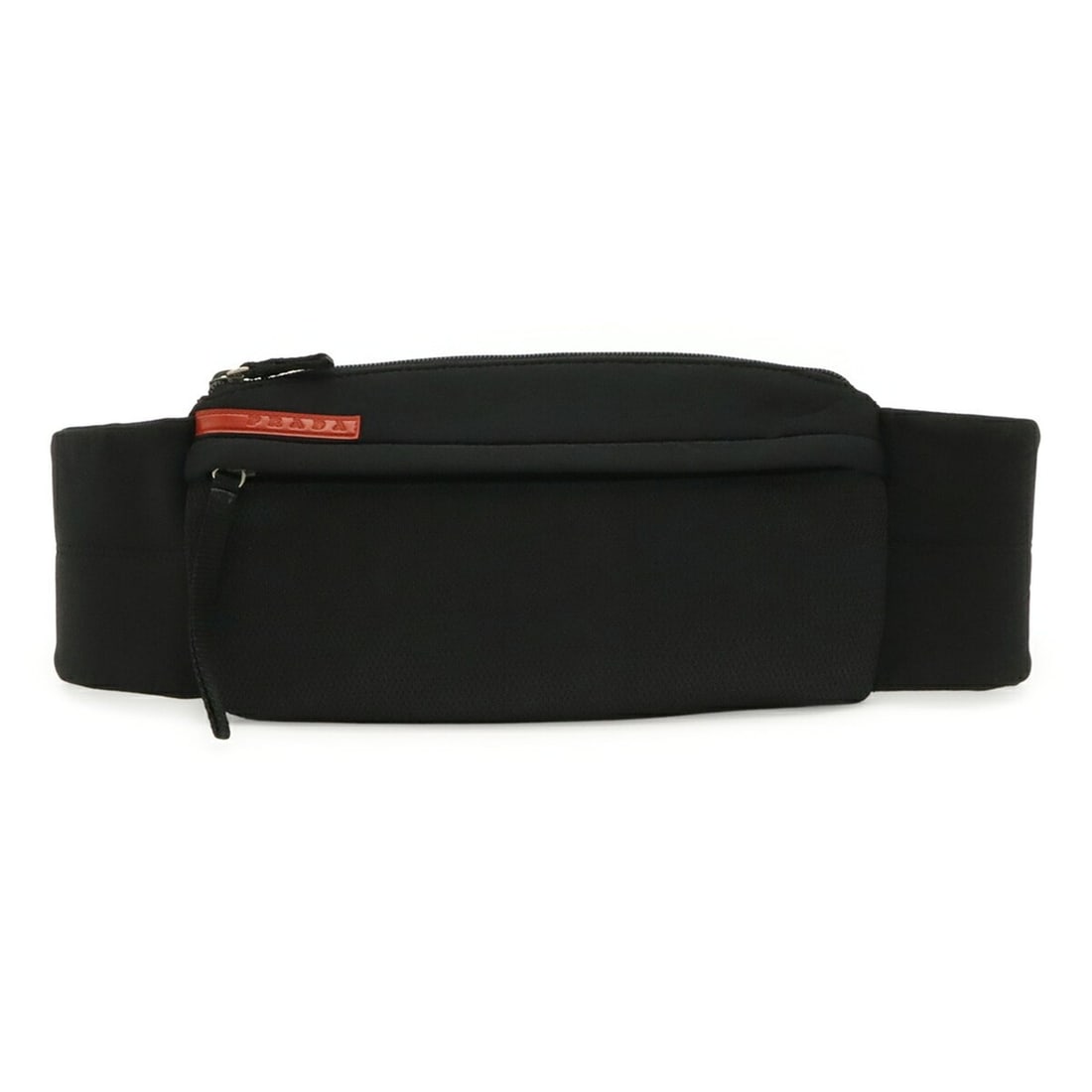 PRADA Prada Sport Bag Body Waist Pouch Neoprene Mesh Black: --- Catalog ---Category: SizeSize (HxWxD): 15cm x 28.5cm / 5.9'' x 11.22''Category: DesignType: Fanny pack, Sling bagColor: Black, NeroGender: Women,MenMaterial: Mesh , Neoprene Category: GeneralBrand