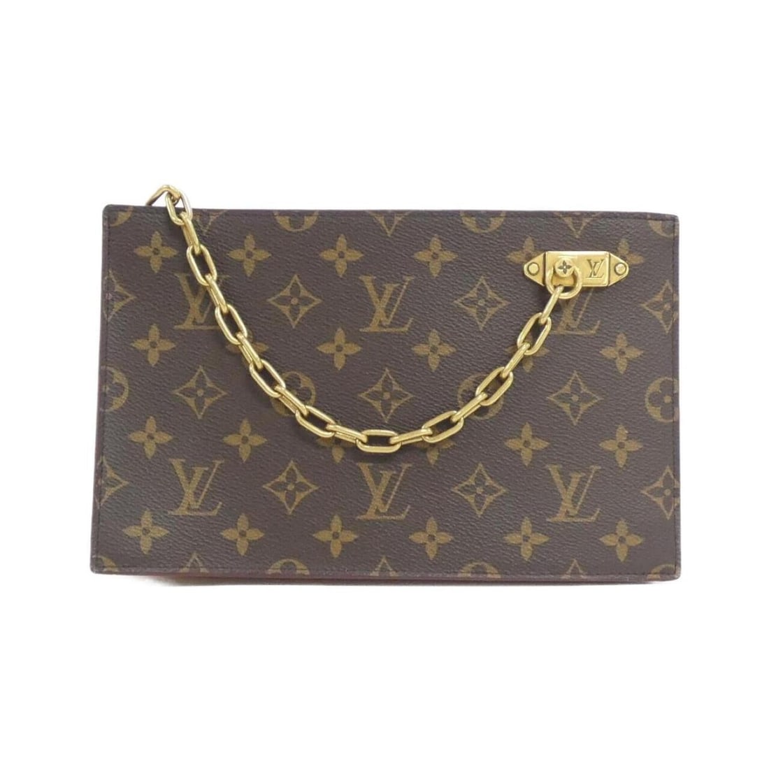 Louis Vuitton Monogram Chain Clutch M55646 Handbag (1 of 5)