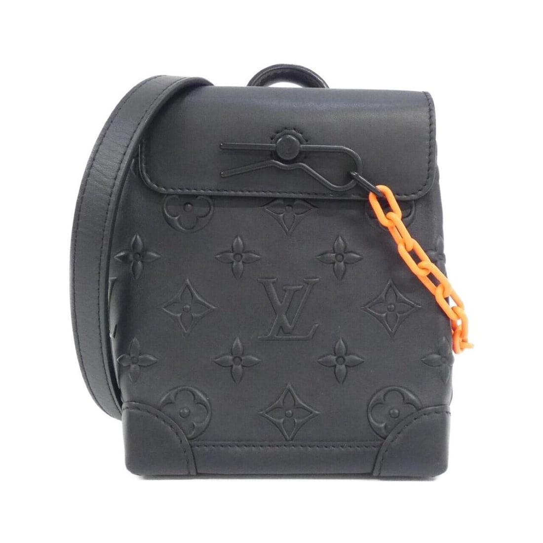Louis Vuitton Monogram Seal Steamer XS M58707 Shoulder Bag: --- Catalog ---Category: SizeSize (HxWxD): 18cm x 15cm x 8cm / 7.08'' x 5.9'' x 3.14''Category: DesignType: Shoulder bagColor: BlackGender: Men,WomenMaterial: Leather Leather/Fur Type: CalfskinCategor