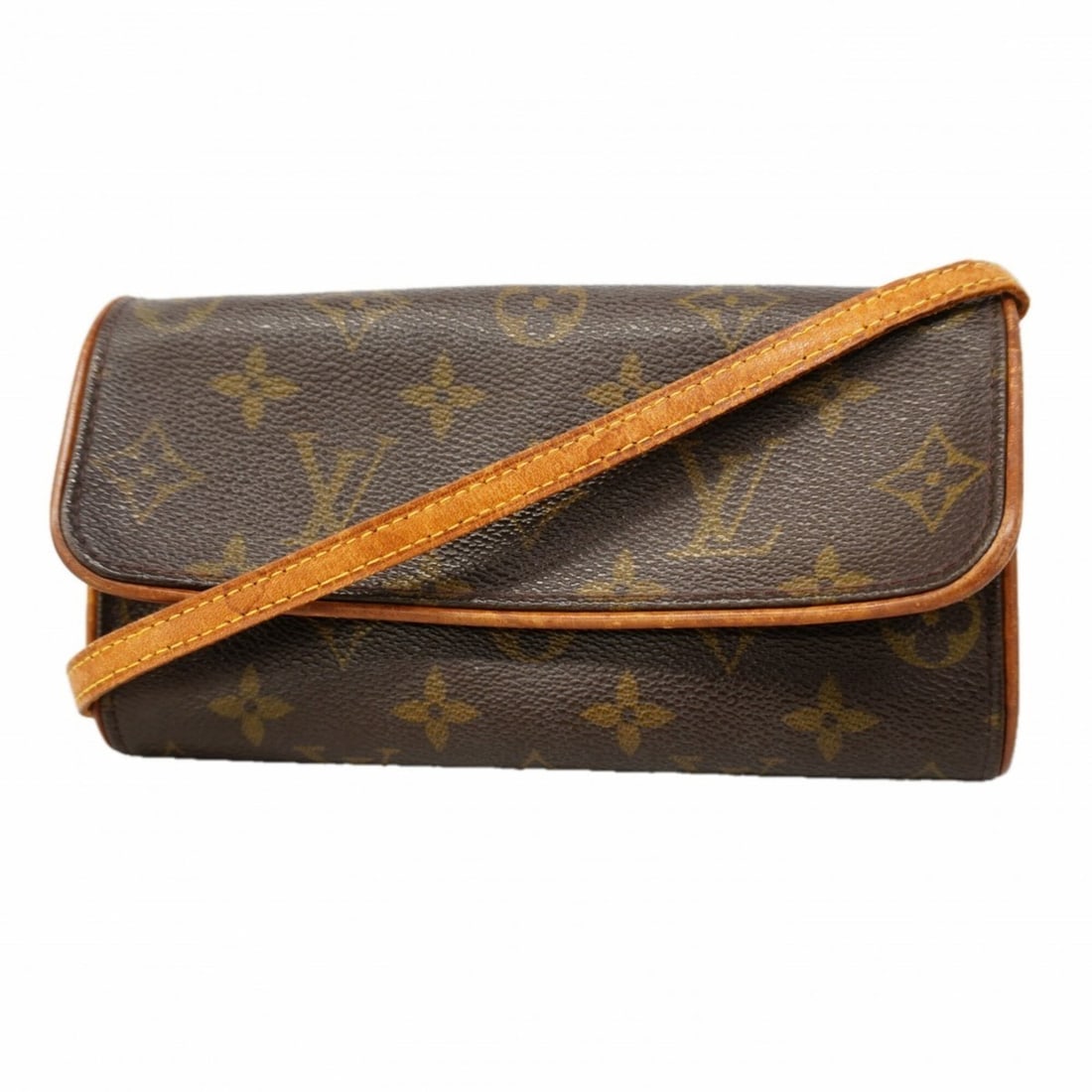 Louis Vuitton Monogram Pochette Twin PM Shoulder Bag M51854 Brown Women's: --- Catalog ---Category: SizeSize (HxWxD): 9.5cm x 19cm x 3cm / 3.74'' x 7.48'' x 1.18''Category: DesignType: Shoulder bagColor: BrownGender: WomenCategory: GeneralMPN: M51854Brand: Louis Vuitton--- I