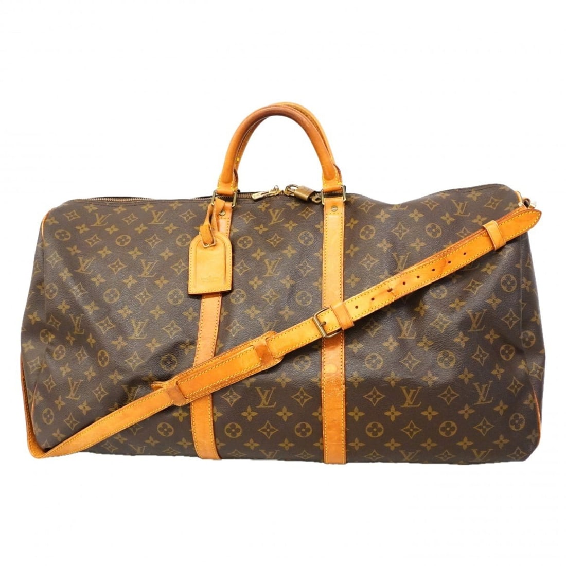 Louis Vuitton Bags - Boston Monogram Keepall Bandoulière 60 M41412 Brown Men's & Women's: --- Catalog ---Category: SizeSize (HxWxD): 33cm x 60cm x 26cm / 12.99'' x 23.62'' x 10.23''Category: DesignType: Boston bagColor: BrownGender: Men,WomenCategory: GeneralMPN: M41412Brand: Louis Vuitton