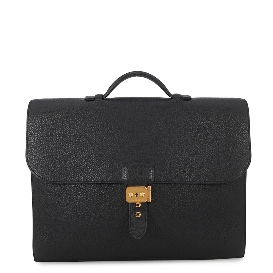 Hermes Sac à Dépêches 38 Handbag, Black Togo Leather, B Stamp, Black, Men's, HERMES: --- Catalog ---Category: SizeWeight: 1.6kg / 3.52lb.Size (HxWxD): 29cm x 38cm x 6cm / 11.41'' x 14.96'' x 2.36''Category: DesignType: BriefcaseColor: BlackGender: MenMaterial: Togo leather Hardware Co