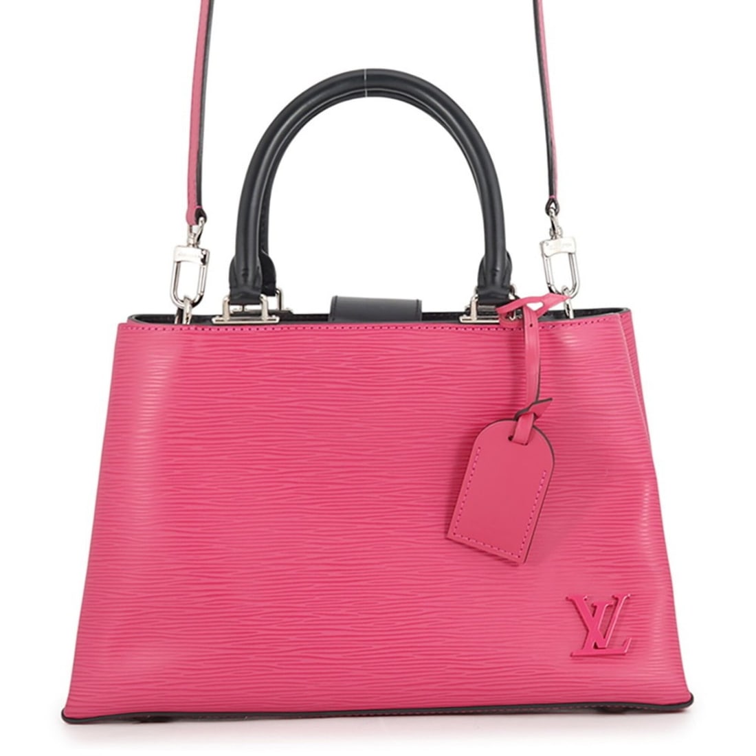 Louis Vuitton Epi Cléber PM Handbag M51347 LOUIS VUITTON 2-way Shoulder Bag Black Women's: --- Catalog ---Category: SizeWeight: 820g / 1.8lb.Size (HxWxD): 19.5cm x 30.5cm x 10.5cm / 7.67'' x 12'' x 4.13''Strap Length: 112.5cm / 44.29''Category: DesignType: Handbag, Shoulder bagColor: Black,