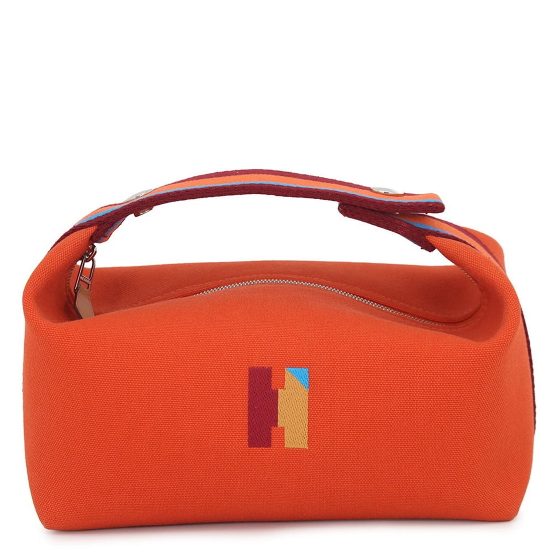Hermes handbag pouch Bride à Black H Pavillon PM Orange Feu canvas HERMES: --- Catalog ---Category: SizeWeight: 290g / 10.22oz.Size (HxWxD): 10cm x 21cm x 12cm / 3.93'' x 8.26'' x 4.72''Category: DesignType: HandbagColor: FeuGender: WomenClosure: ZipperMaterial: Canvas Hardw