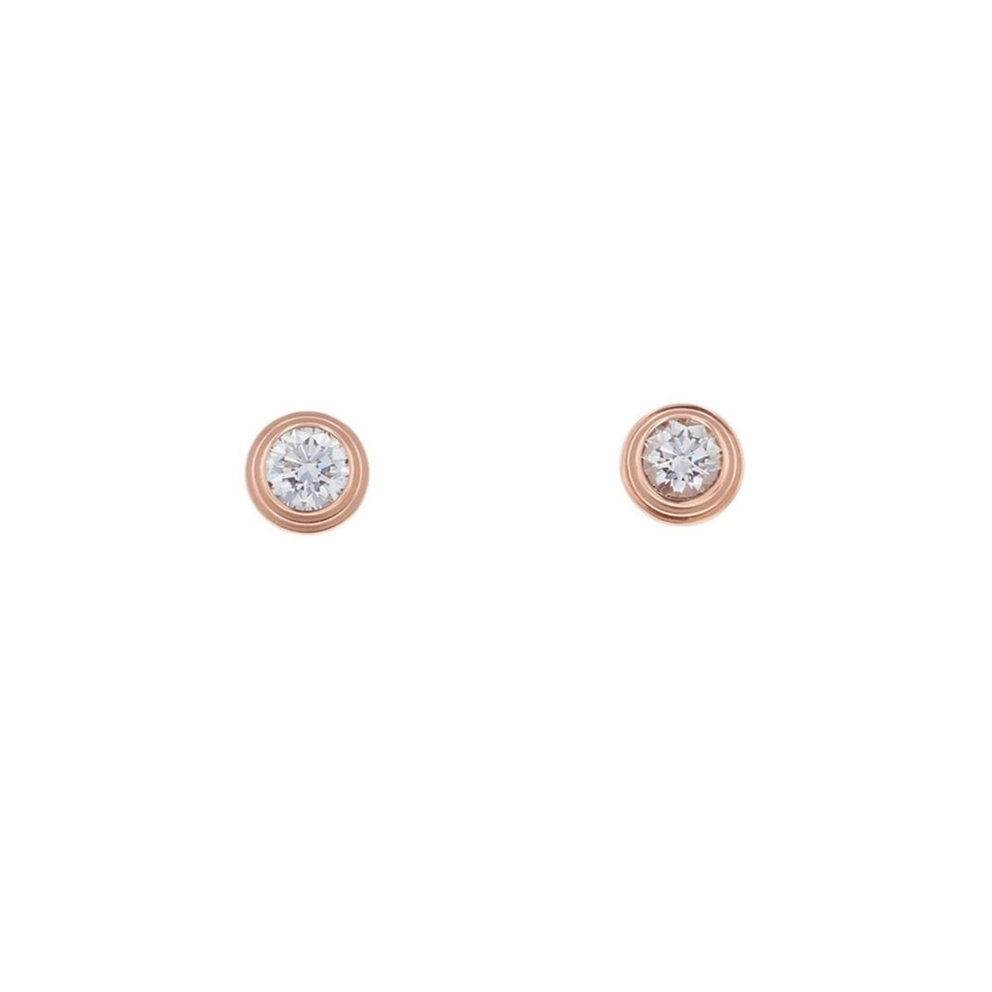 Cartier Earrings, Damour Medium Model, 2 Diamonds, Total 0.26ct, 18K Pink Gold, B8041500, Diamond: --- Catalog ---Category: SizeWeight: 1.9g / 0.06oz.Diameter: 4.9mm / 0.19''Category: DesignType: Stud earringsStone: DiamondGender: WomenMaterial: Pink gold (18K)Weight (ct.): 0.26Category: GeneralBra
