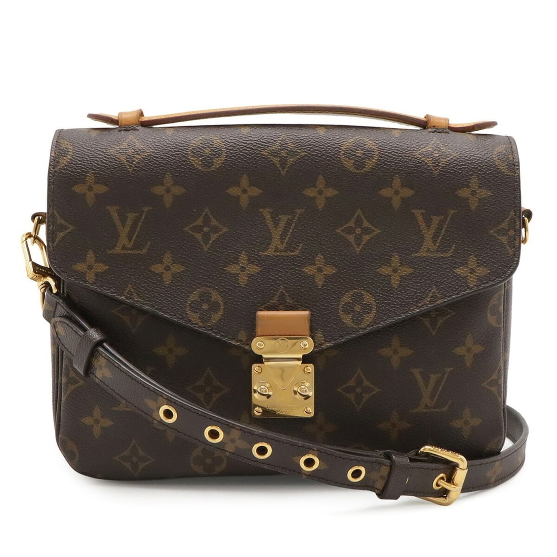 LOUIS VUITTON Louis Vuitton Monogram Pochette Metis MM Handbag Shoulder Bag Clutch M44875 (1 of 10)