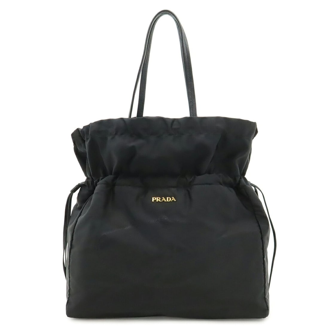 PRADA Jacquard Tote Bag/Shoulder Bag, Nylon and Leather, Black (NERO), BN1757: --- Catalog ---Category: SizeSize (HxWxD): 42cm x 37cm x 11.5cm / 16.53'' x 14.56'' x 4.52''Category: DesignType: Shoulder bag, Tote bagColor: BlackGender: WomenMaterial: Nylon , Leather Category: Gen