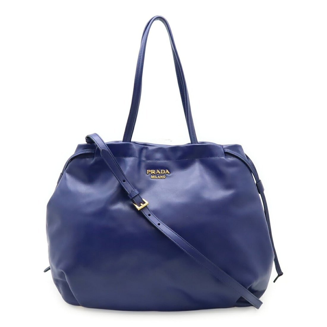 PRADA tote bag/shoulder bag, leather, blue.: --- Catalog ---Category: SizeSize (HxWxD): 33cm x 35.5cm x 15cm / 12.99'' x 13.97'' x 5.9''Category: DesignType: Shoulder bag, Tote bagColor: BlueGender: WomenMaterial: Leather Category: GeneralBrand: