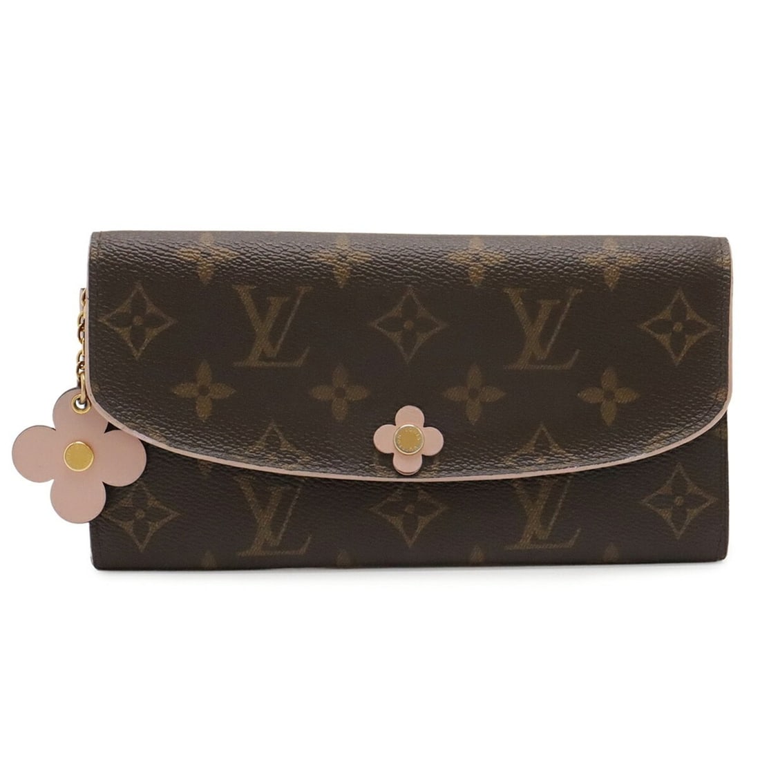LOUIS VUITTON Louis Vuitton Monogram Portefeuille Emilie Flower Motif Bi-fold Wallet Rose Ballerine: --- Catalog ---Category: SizeSize (HxWxD): 10cm x 19cm / 3.93'' x 7.48''Category: DesignType: Long wallet (bi-fold)Color: Rose ballerineMaterial: Monogram , Canvas Category: GeneralBrand: Louis Vuitto