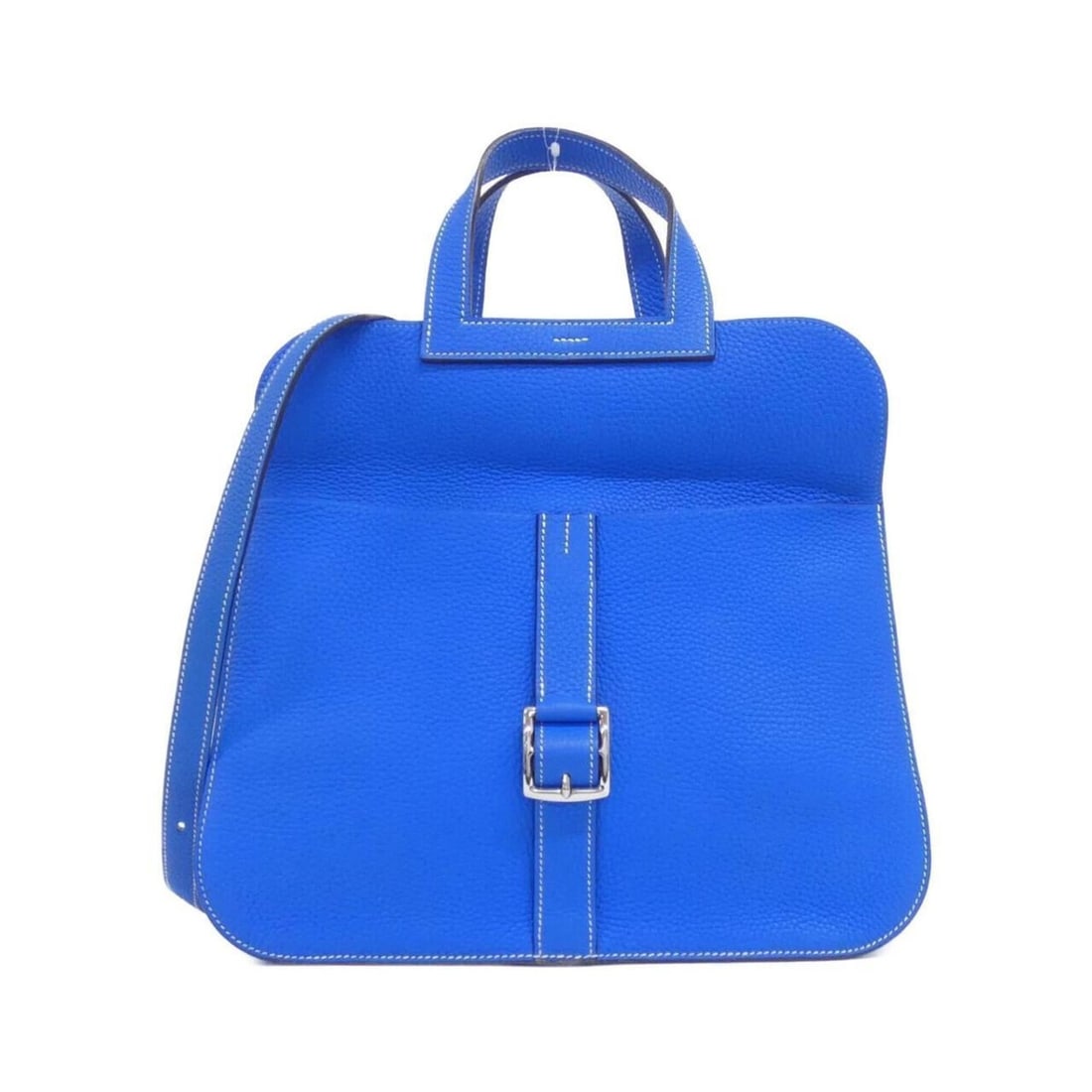 Hermes Arzan 31cm 070428CK Handbag: --- Catalog ---Category: SizeSize (HxWxD): 28cm x 31cm x 10cm / 11.02'' x 12.2'' x 3.93''Category: DesignType: HandbagColor: Blue hydraGender: WomenMaterial: Taurillon clemence leather Hardware