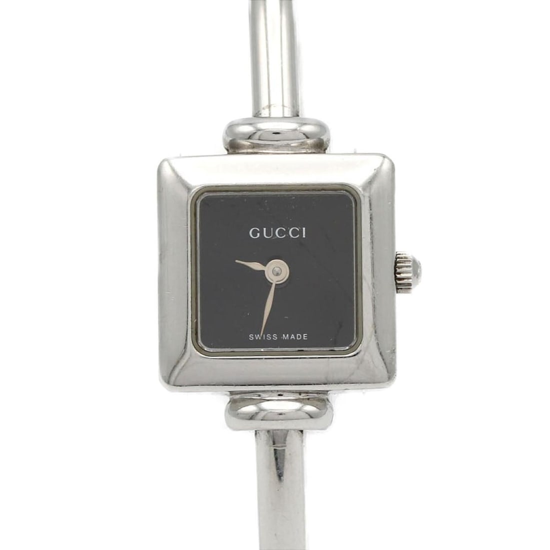 Gucci 1900 M size 1900L SS Quartz Watch: --- Catalog ---Category: SizeWrist Size: 14.5cm / 5.7''Case Diameter: 19mm / 0.75''Category: DesignType: WristwatchGender: WomenColor (Dial): BlackMaterial (Band): Stainless steelMaterial (Case): Stai