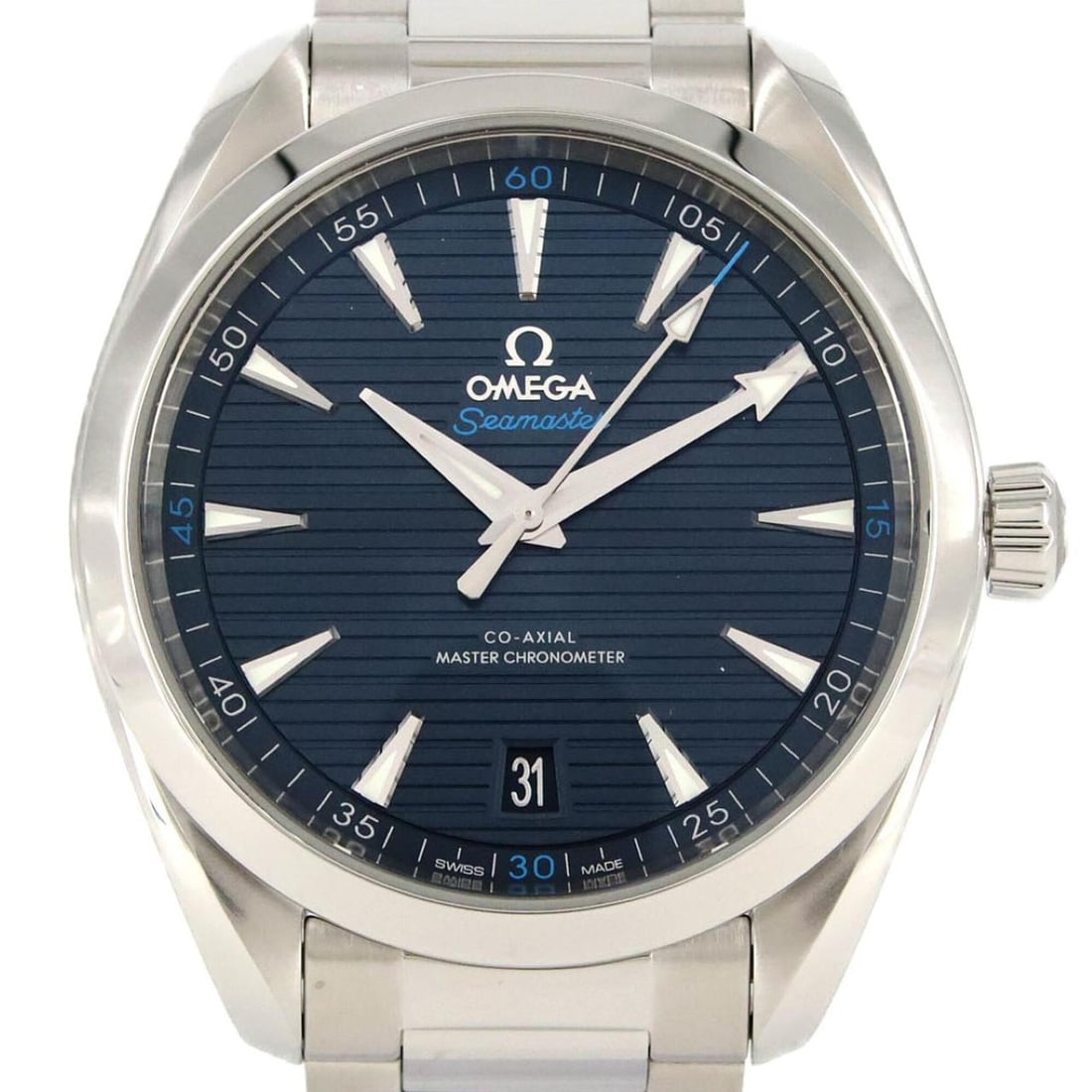 Omega Seamaster Aqua Terra 220.10.41.21.03.001 Stainless Steel Automatic Watch: --- Catalog ---Category: SizeWrist Size: 19cm / 7.48''Case Diameter: 41mm / 1.61''Category: DesignType: WristwatchGender: MenColor (Dial): BlueMaterial (Band): Stainless steelMaterial (Case): Stainles