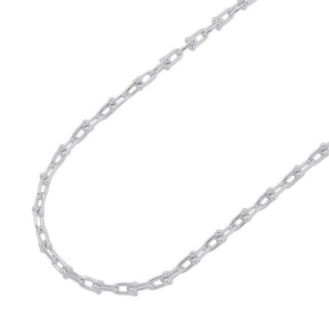 Tiffany & Co. Hardware Small Link Necklace, SV925 Silver, 60153093.: --- Catalog ---Category: SizeWeight: 41.8g / 1.47oz.Neck Circumference: 46 cm / 18.11''Category: DesignGender: WomenMaterial: Silver 925Necklace Type: NecklaceCategory: GeneralBrand: Tiffany--- Item L