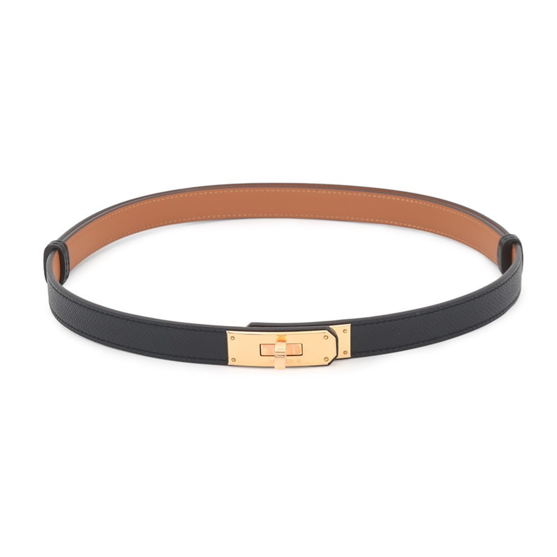 Hermes Kelly Belt, Black Epsom Leather, K Stamp, HERMES Black, Hermes, (1 of 13)