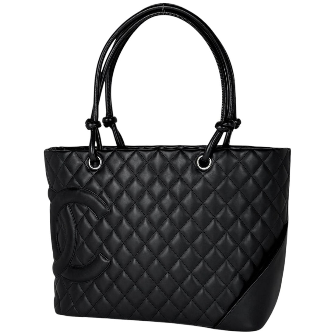 Chanel Cambon Line Large Tote Bag, Coco Mark Shoulder Leather, Black, A25169, Women's: --- Catalog ---Category: SizeSize (HxWxD): 24cm x 30cm x 15cm / 9.44'' x 11.81'' x 5.9''Category: DesignType: Shoulder bag, Tote bagColor: BlackGender: WomenMaterial: Leather Category: GeneralMPN: A25