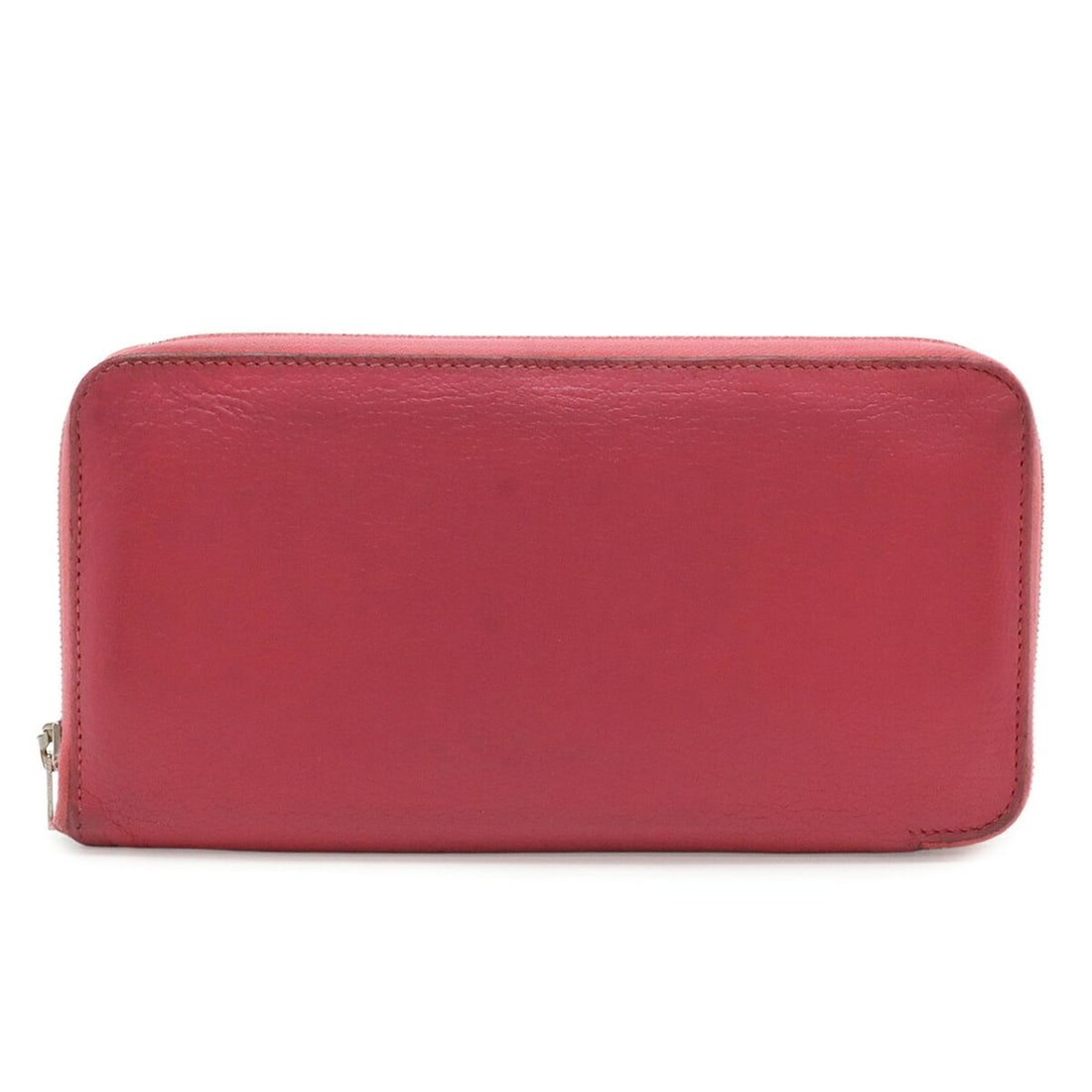 HERMES Azap Long All-Leather Round Wallet, Chevre Leather, Fuchsia Pink, ?B Stamp: --- Catalog ---Category: SizeSize (HxWxD): 10.5cm x 20cm / 4.13'' x 7.87''Category: DesignType: Long wallet (bi-fold)Color: FuchsiaGender: WomenMaterial: Chevre leather Category: GeneralBrand: HermesC