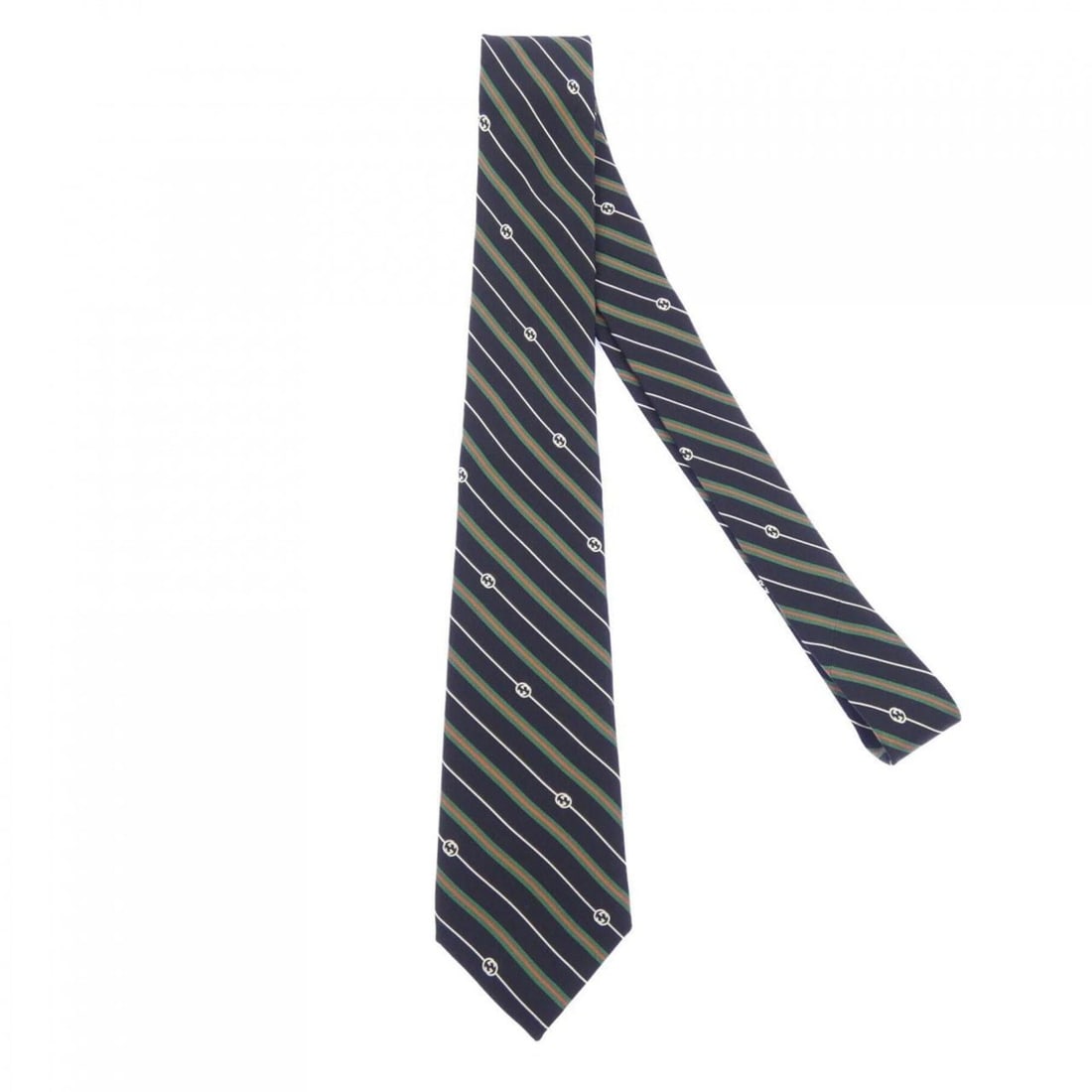 Gucci 714696 4EAAX NECKTIE: --- Catalog ---Category: SizeWidth: 7.5cm / 2.95''Total Length: 147cm / 57.87''Category: DesignType: CravatColor: Black, Green, Red color, WhiteGender: WomenCategory: GeneralMPN: 714696 4EAAXBrand: