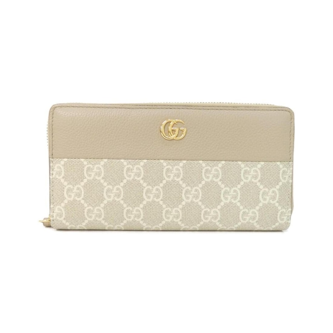 Gucci GG Marmont 456117 AAE5E Wallet: --- Catalog ---Category: SizeSize (HxWxD): 10cm x 19cm x 2cm / 3.93'' x 7.48'' x 0.78''Category: DesignType: Long wallet (bi-fold)Color: Beige, WhiteGender: WomenMaterial: GG Supreme Category: