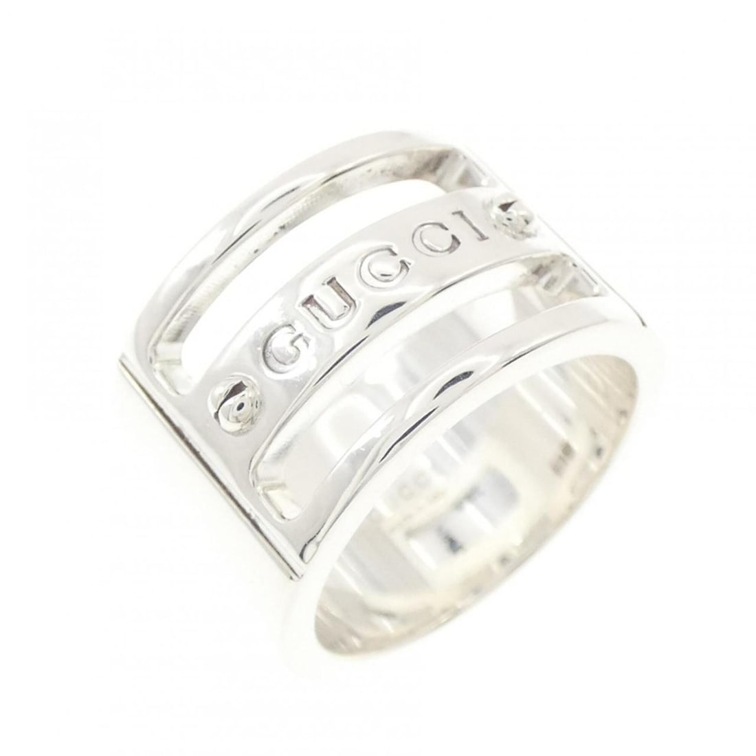 Gucci 925 Ring: --- Catalog ---Category: SizeJP Size: 9US Size: 5Category: DesignType: Band ringGender: WomenMaterial: Silver 925Category: GeneralMPN: 13363727Brand: Gucci--- Item List ---Section: ConditionRanking: