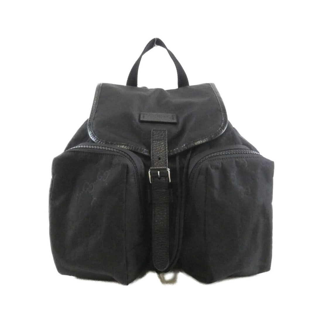 Gucci 510343 K28CN Backpack: --- Catalog ---Category: SizeSize (HxWxD): 24cm x 30cm x 12.5cm / 9.44'' x 11.81'' x 4.92''Category: DesignType: BackpackColor: BlackGender: Men,WomenMaterial: Nylon Hardware Color: SilverCategory: