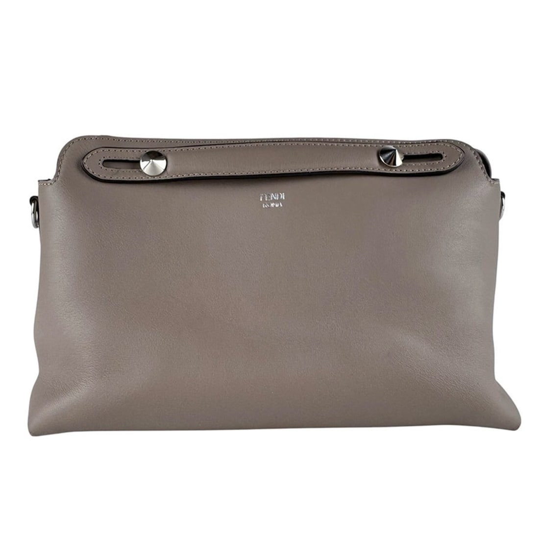 Fendi FENDI Shoulder Bag Handbag By The Way Medium Leather Greige Women's 8BL124-1D5 z10460: --- Catalog ---Category: SizeSize (HxWxD): 18cm x 27cm x 13cm / 7.08'' x 10.62'' x 5.11''Category: DesignType: Handbag, Shoulder bagColor: GrayishGender: WomenMaterial: Leather Category: GeneralMPN: 8