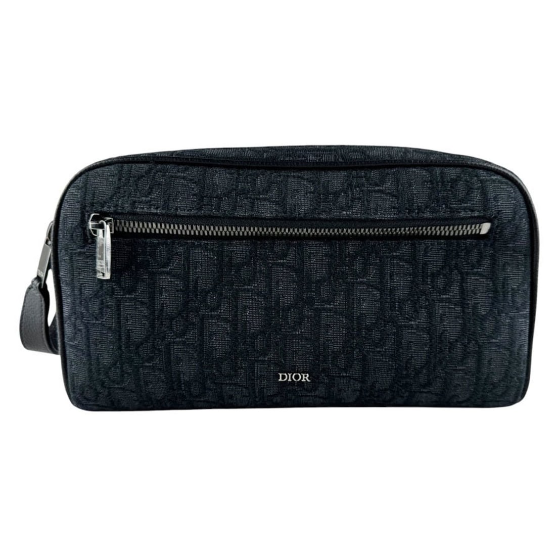 Christian Dior handbag, clutch bag, canvas, black, men's, z10453 (1 of 12)