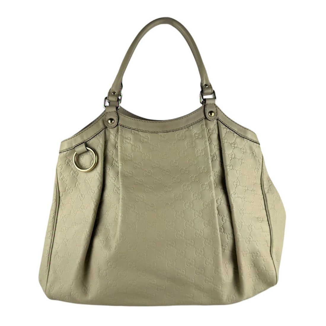 Gucci Sukey Leather Handbag, Light Beige, Women's, 211943 z10458: --- Catalog ---Category: SizeSize (HxWxD): 30cm x 42cm x 12cm / 11.81'' x 16.53'' x 4.72''Category: DesignType: HandbagColor: Light beigeGender: WomenMaterial: Leather Category: GeneralMPN: 211943Bran