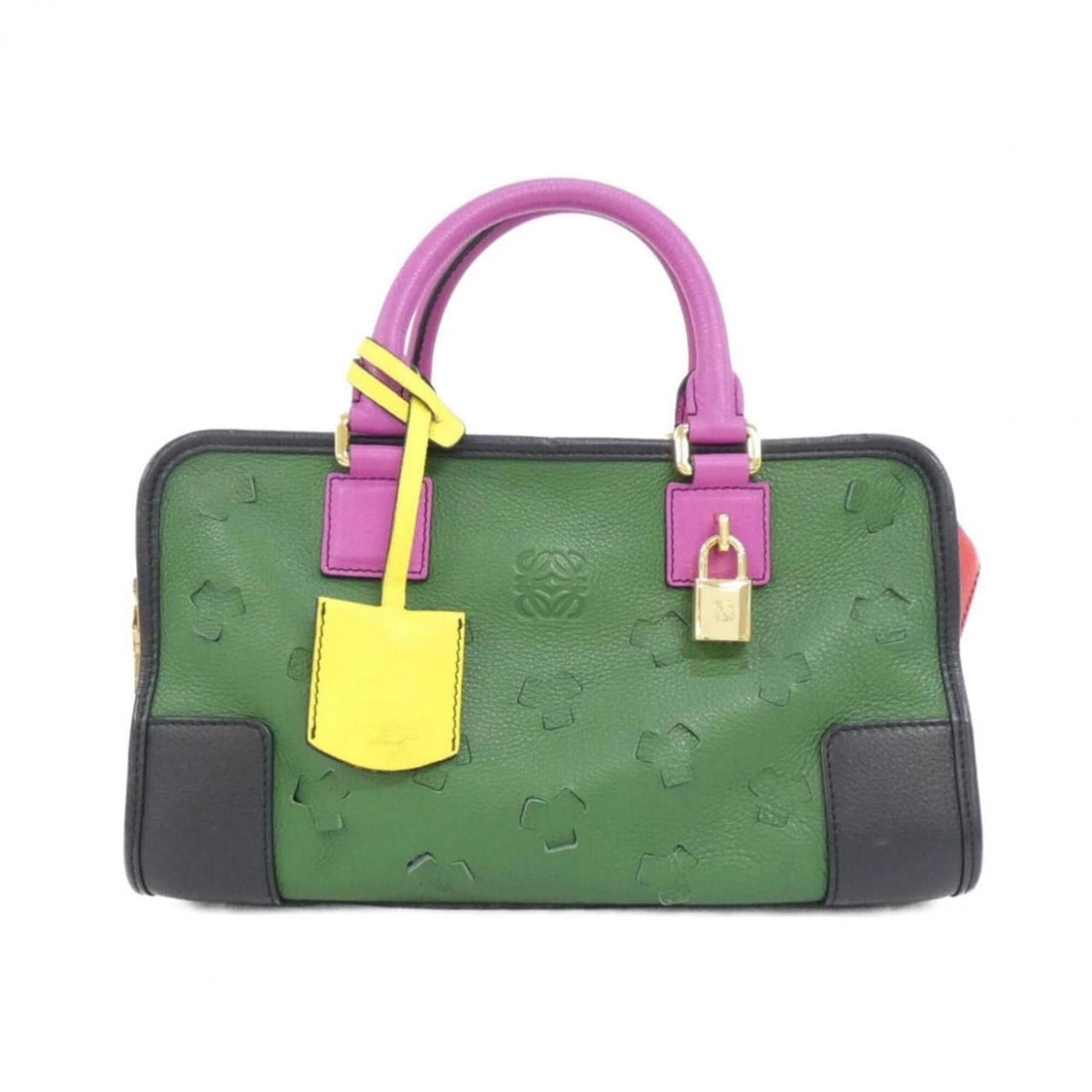 Loewe Amazona 28cm Handbag: --- Catalog ---Category: SizeSize (HxWxD): 17cm x 28cm x 13cm / 6.69'' x 11.02'' x 5.11''Category: DesignType: HandbagColor: Green, Multi-colorGender: WomenMaterial: Leather Category: GeneralBrand: Lo