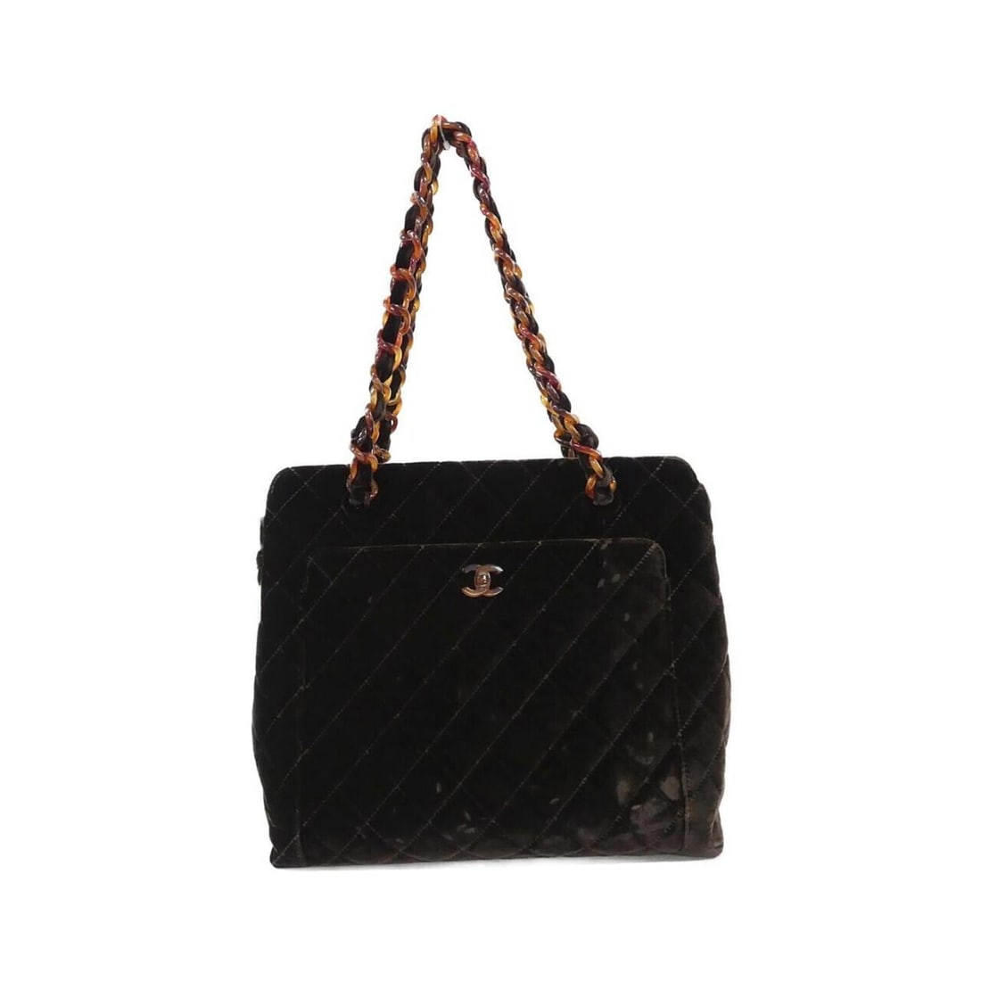 Chanel handbag: --- Catalog ---Category: SizeSize (HxWxD): 27cm x 29.5cm x 10.5cm / 10.62'' x 11.61'' x 4.13''Category: DesignType: HandbagColor: BrownGender: WomenCategory: GeneralBrand: Chanel--- Item List