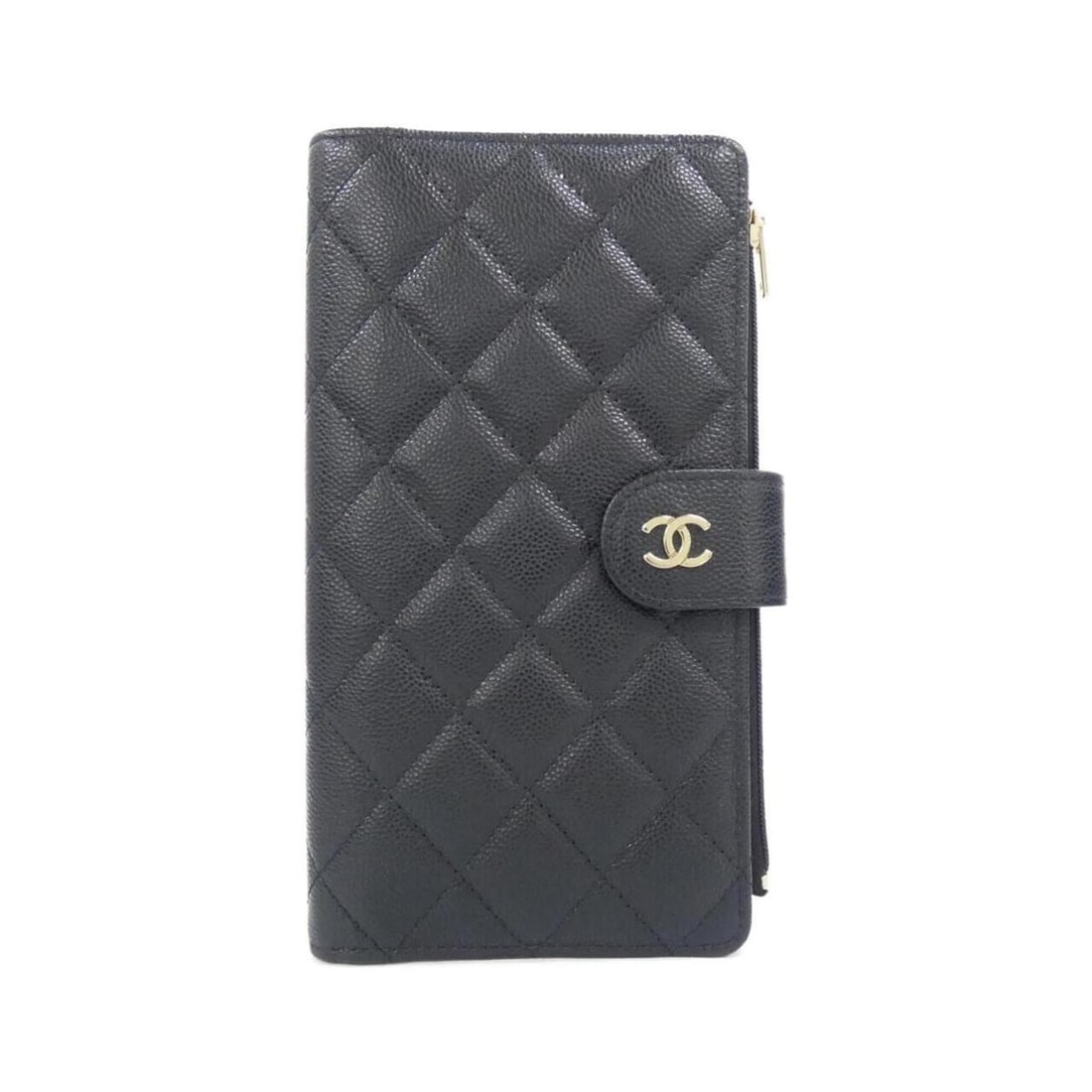 Chanel Timeless Classic Line AP4470 Wallet: --- Catalog ---Category: SizeSize (HxWxD): 19.5cm x 10.5cm x 2cm / 7.67'' x 4.13'' x 0.78''Category: DesignType: Long wallet (bi-fold)Color: BlackGender: WomenMaterial: Grained Calfskin Category: