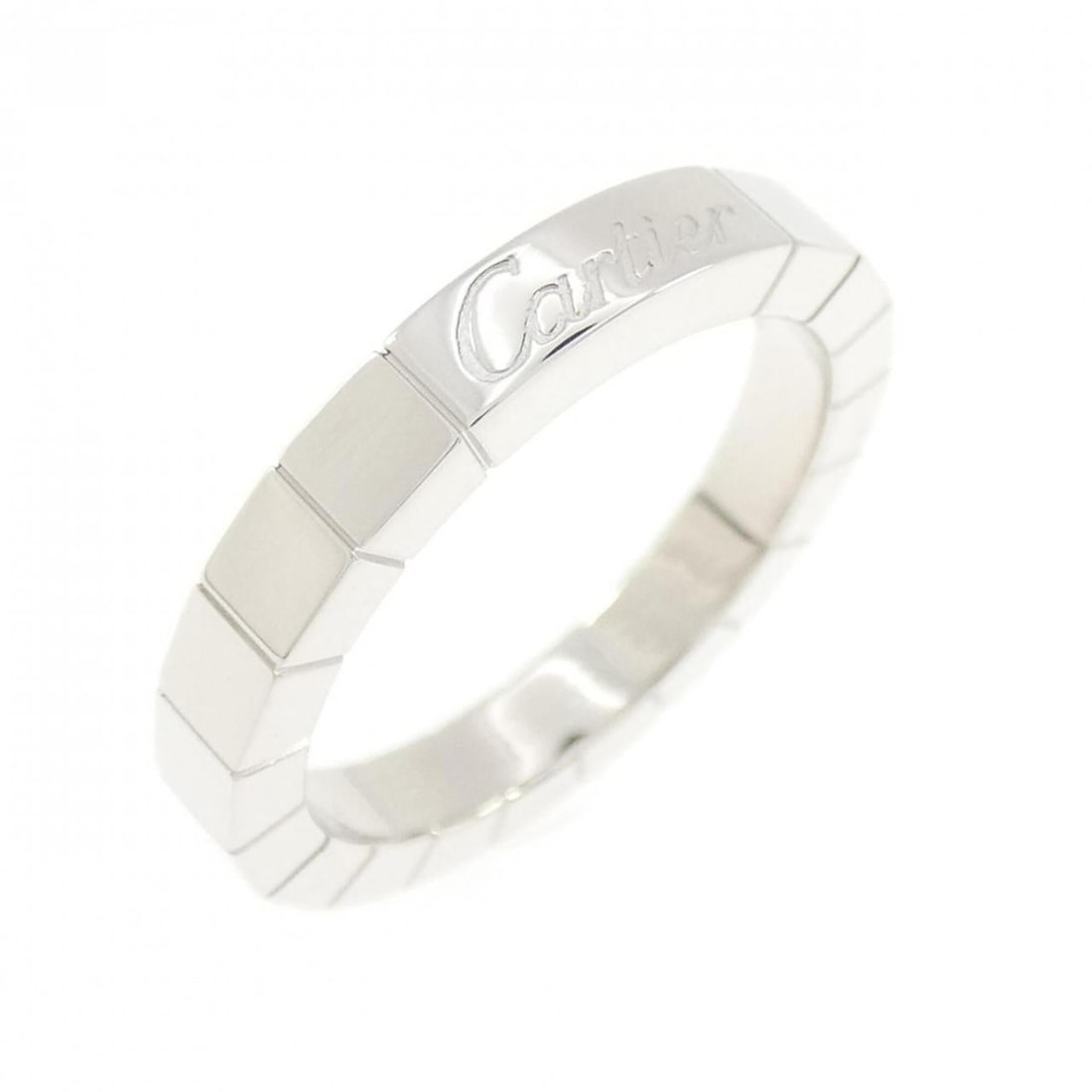 Cartier Lanieres Ring: --- Catalog ---Category: SizeUS Size: 5.5Brand Size: 50Category: DesignType: Band ringGender: WomenMaterial: White gold (18K)Category: GeneralMPN: B4045000Brand: Cartier--- Item List ---Section: