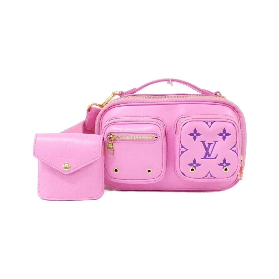 Louis Vuitton Utility Crossbody M59244 Shoulder Bag: --- Catalog ---Category: SizeSize (HxWxD): 14cm x 22cm x 10cm / 5.51'' x 8.66'' x 3.93''Category: DesignType: Pouch, Shoulder bagColor: RoseGender: WomenMaterial: Leather Hardware Color: GoldLeather/F