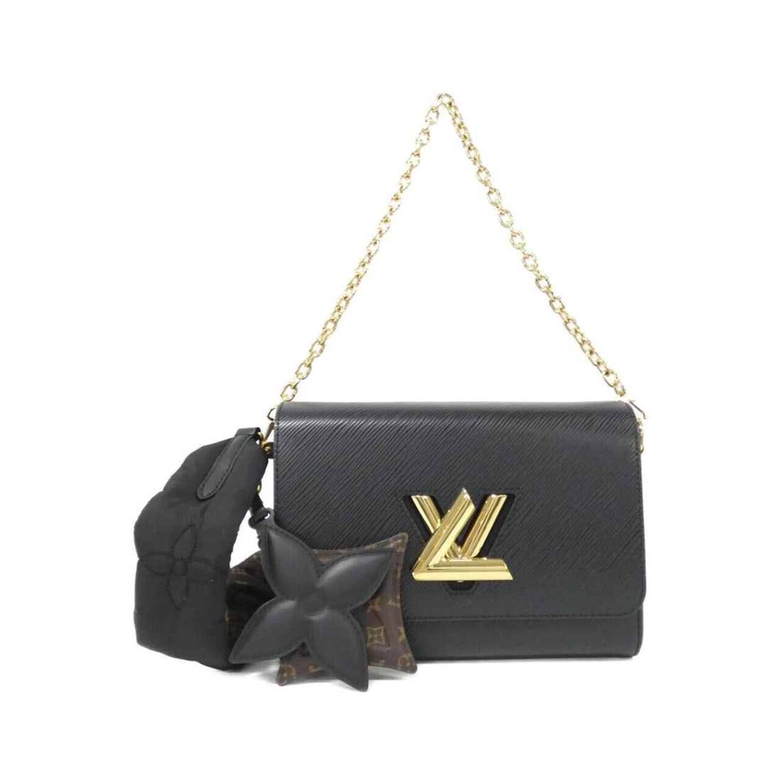 Louis Vuitton Epi Twist MM M59018 Shoulder Bag: --- Catalog ---Category: SizeSize (HxWxD): 17cm x 23cm x 10cm / 6.69'' x 9.05'' x 3.93''Category: DesignType: Shoulder bagColor: BlackGender: WomenMaterial: Leather Leather/Fur Type: