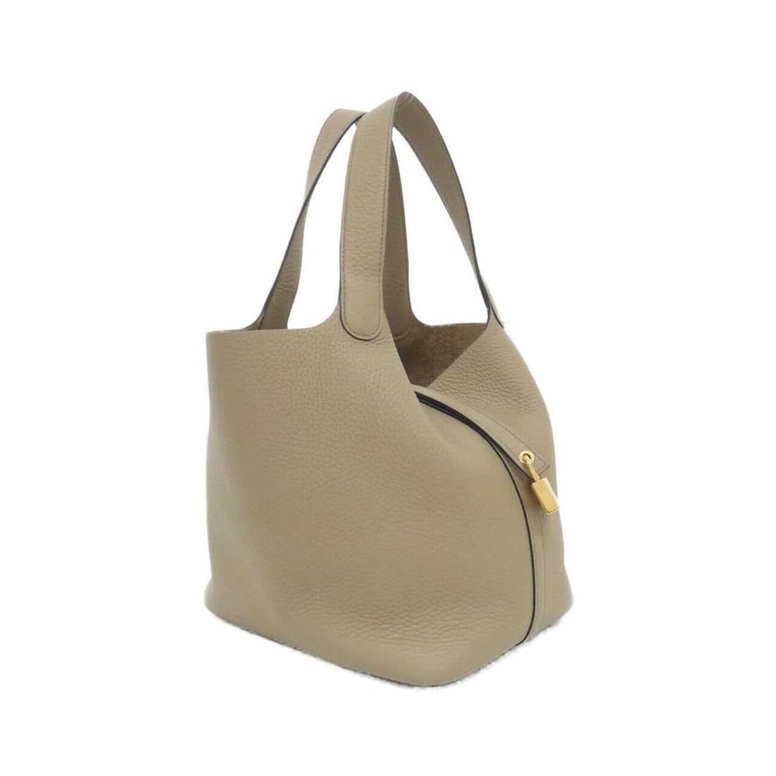 Hermes Picotin Lock MM 060991CC Handbag: --- Catalog ---Category: SizeSize (HxWxD): 23cm x 22cm x 18cm / 9.05'' x 8.66'' x 7.08''Category: DesignType: HandbagColor: BeigeGender: Women,MenMaterial: Taurillon clemence leather Category: