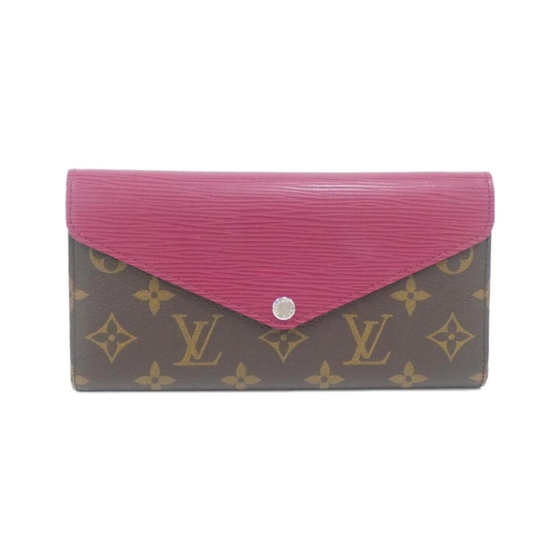 Louis Vuitton Epi + Monogram Portefeuille Marie-Lou Long M60498 Wallet: --- Catalog ---Category: SizeSize (HxWxD): 11cm x 20cm x 2cm / 4.33'' x 7.87'' x 0.78''Category: DesignType: Long wallet (tri-fold)Color: Fuchsia, MarronGender: WomenMaterial: Leather , Coated canvas
