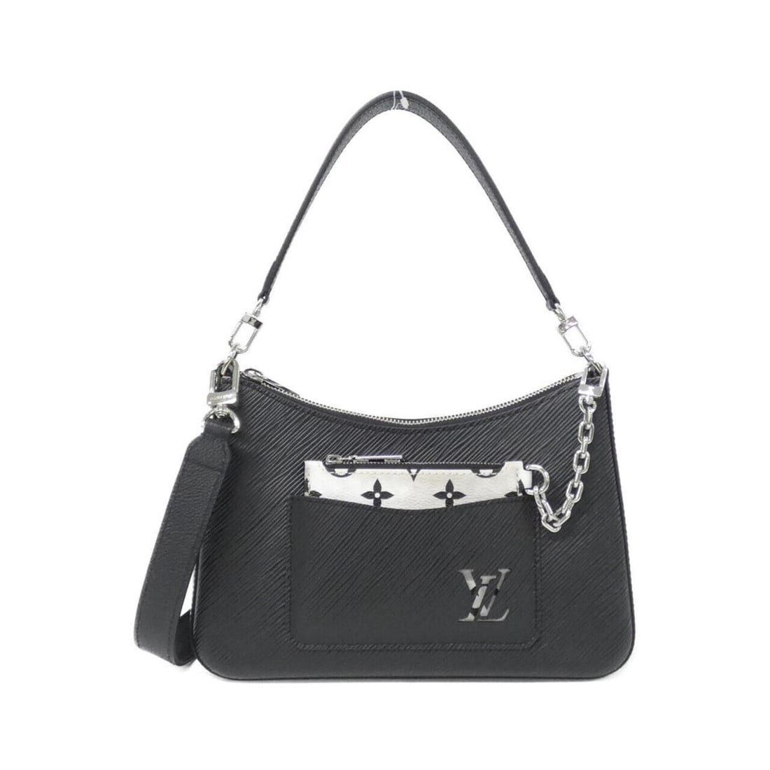 Louis Vuitton Epi Marelle M80689 Shoulder Bag: --- Catalog ---Category: SizeSize (HxWxD): 15cm x 25cm x 8cm / 5.9'' x 9.84'' x 3.14''Category: DesignType: Pouch, Shoulder bagColor: BlackGender: WomenMaterial: Leather Hardware Color: