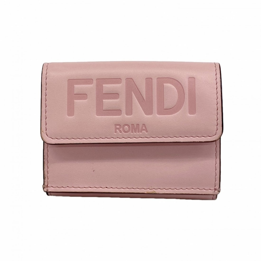 Fendi Tri-fold Wallet, Leather, Pink, Women's: --- Catalog ---Category: SizeSize (HxWxD): 7.5cm x 9.5cm x 3cm / 2.95'' x 3.74'' x 1.18''Category: DesignType: Wallet (tri-fold)Color: PinkGender: WomenMaterial: Leather Category: GeneralBrand: Fendi-