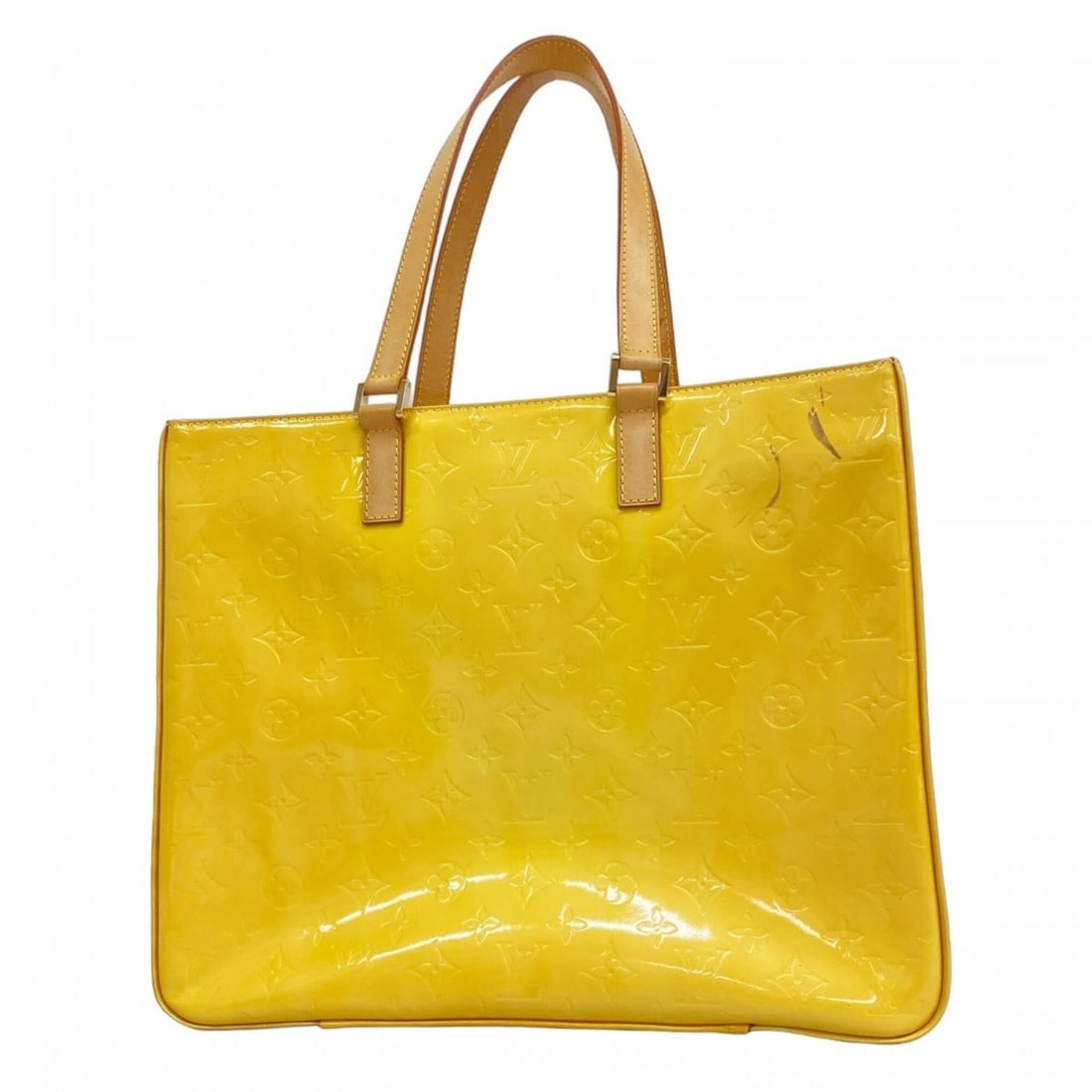 Louis Vuitton Vernis Columbus Tote Bag M91047 Lime Yellow (Women's): --- Catalog ---Category: SizeSize (HxWxD): 30cm x 37cm x 9cm / 11.81'' x 14.56'' x 3.54''Category: DesignType: Tote bagColor: Lime yellowGender: WomenCategory: GeneralMPN: M91047Brand: Louis Vuitton--