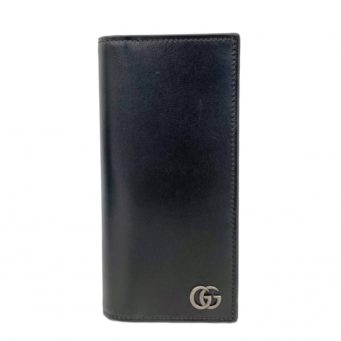Gucci GG Marmont Leather Long Wallet 428740, Black, Men's: --- Catalog ---Category: SizeSize (HxWxD): 18cm x 9cm x 3.5cm / 7.08'' x 3.54'' x 1.37''Category: DesignType: Long wallet (bi-fold)Color: BlackGender: MenMaterial: Leather Category: GeneralMPN: