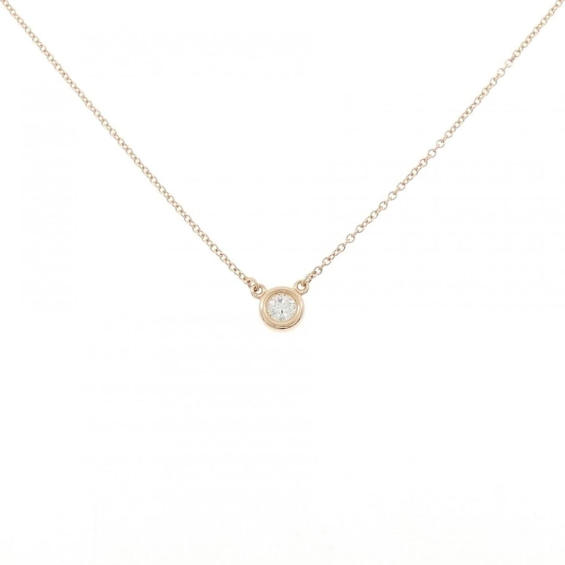 Tiffany & Co. By the Yard Necklace: --- Catalog ---Category: SizePendant Size: 5.7mm / 0.22''Neck Circumference: 42 cm / 16.53''Category: DesignStone: DiamondGender: WomenMaterial: Pink gold (18K)Necklace Type: NecklaceCategory: