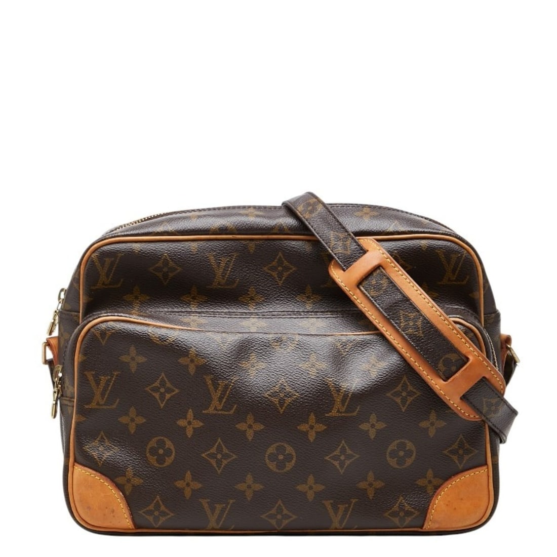 Louis Vuitton Monogram Nile Crossbody Shoulder Bag M45244 Brown Leather Women's LOUIS VUITTON: --- Catalog ---Category: SizeSize (HxWxD): 20cm x 28cm x 12cm / 7.87'' x 11.02'' x 4.72''Category: DesignType: Shoulder bagColor: BrownGender: WomenMaterial: PVC , Leather Category: GeneralMPN: M45244