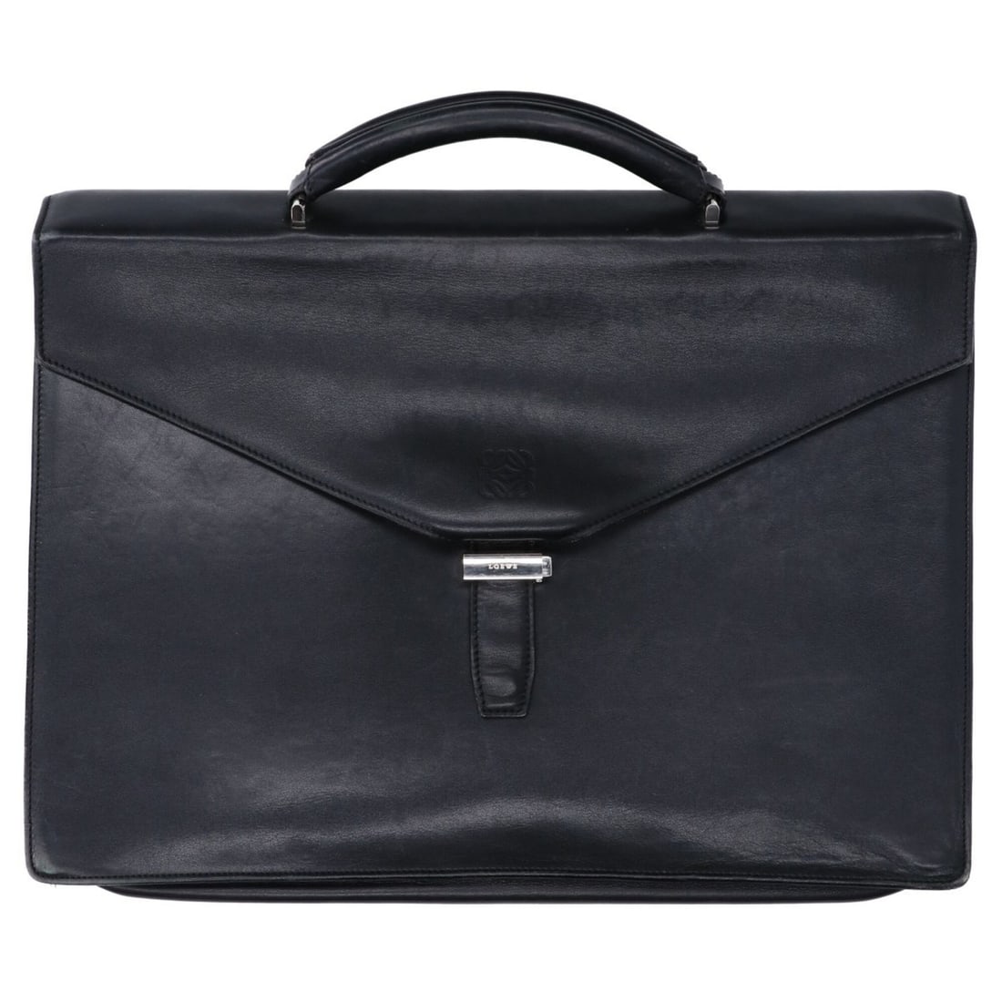 LOEWE Anagram Leather Flap Business Bag Briefcase, Black, Men's: --- Catalog ---Category: SizeSize (HxWxD): 31cm x 42cm x 5cm / 12.2'' x 16.53'' x 1.96''Category: DesignType: BriefcaseColor: BlackGender: MenMaterial: Leather Category: GeneralBrand: Loewe--- Item Li
