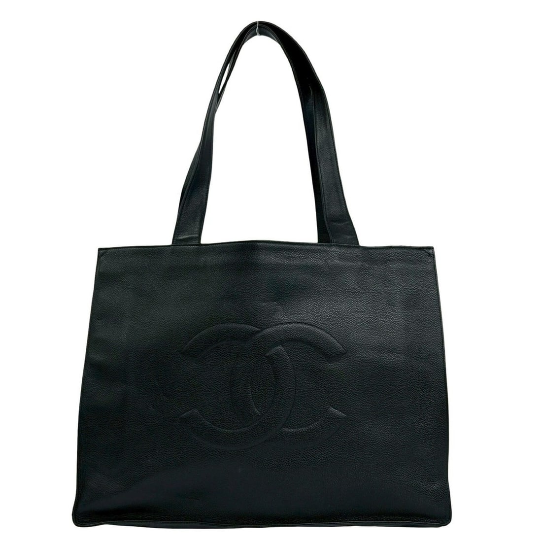CHANEL Coco Caviar Skin Tote Bag, Semi-Shoulder Black, 40984: --- Catalog ---Category: SizeSize (HxWxD): 31cm x 41cm x 11cm / 12.2'' x 16.14'' x 4.33''Category: DesignType: Shoulder bag, Tote bagColor: BlackGender: WomenMaterial: Grained Calfskin Category: Gener