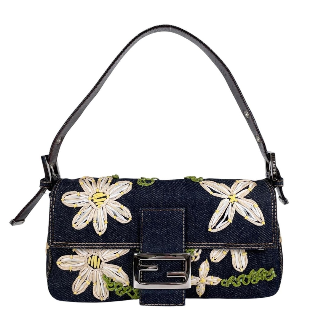 FENDI Mamma Bucket 8BR600 Handbag, Denim, Multicolor, Women's, Flower Design: --- Catalog ---Category: SizeHandle Drop: 16.00cm / 6.30''Size (HxWxD): 14cm x 27cm x 4cm / 5.51'' x 10.62'' x 1.57''Handle Length: 47cm / 18.5''Category: DesignType: HandbagColor: Multi-colorGender: 