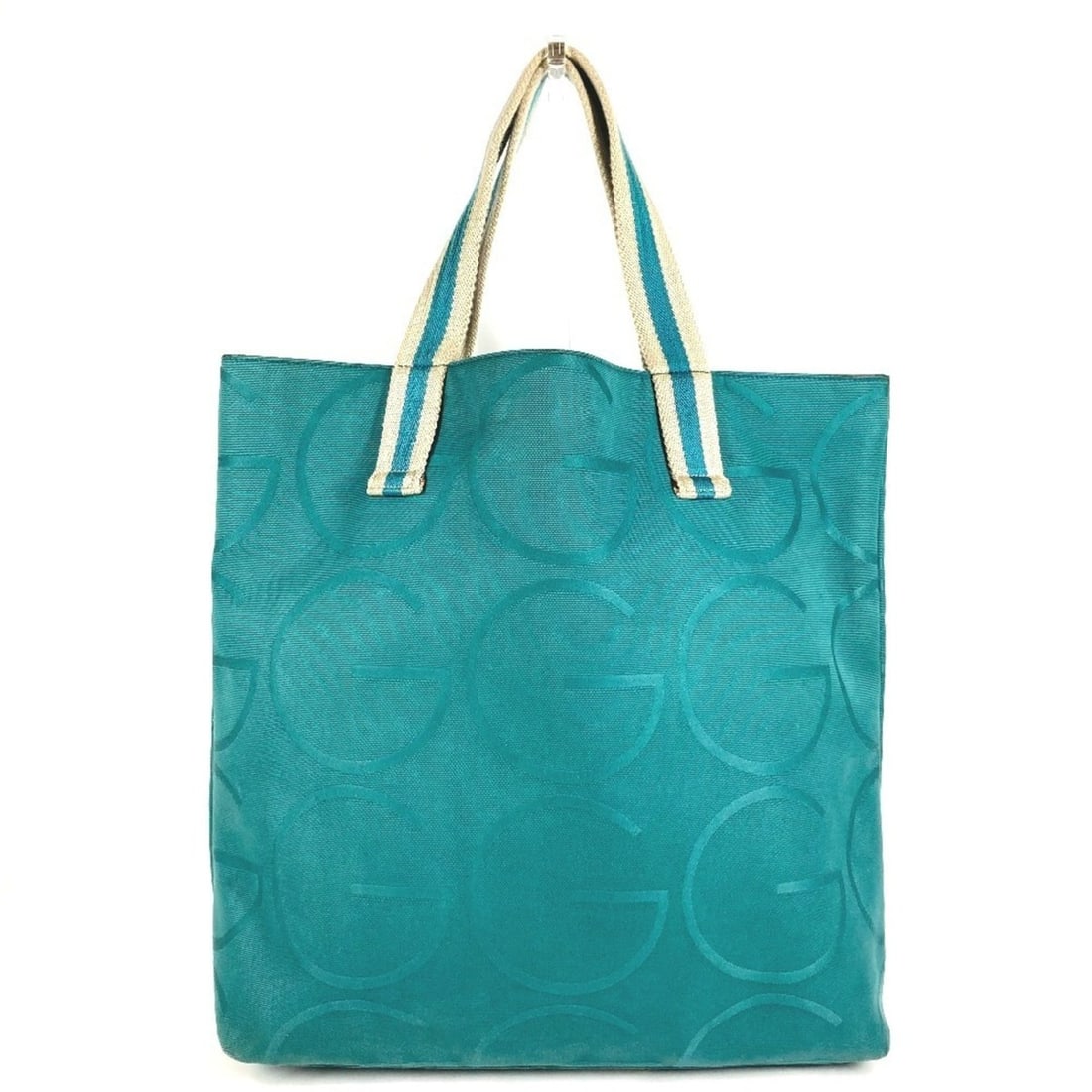 GUCCI 123439 Big G Logo Bag, Shoulder Vertical Tote Canvas, Women's, Green: --- Catalog ---Category: SizeSize (HxWxD): 39cm x 38.5cm x 11.5cm / 15.35'' x 15.15'' x 4.52''Category: DesignType: Shoulder bag, Tote bagColor: Green, WhiteGender: WomenMaterial: Canvas Category: Gen