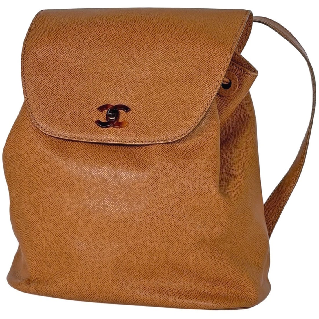 Chanel Coco Mark Backpack, Leather, Brown, Women's: --- Catalog ---Category: SizeSize (HxWxD): 28cm x 27cm x 12cm / 11.02'' x 10.62'' x 4.72''Category: DesignType: BackpackColor: BrownGender: WomenMaterial: Leather Category: GeneralBrand: Chanel--- Ite