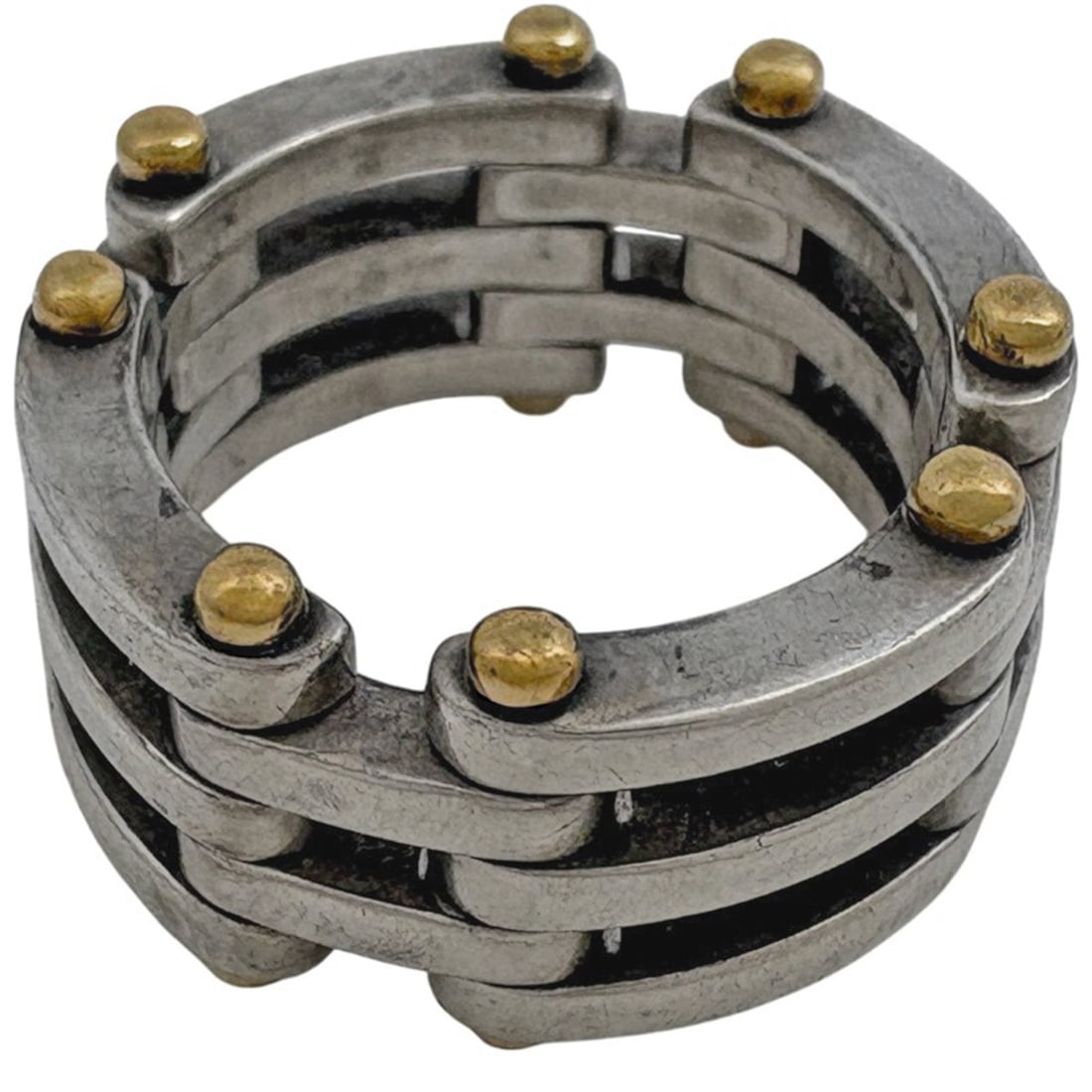 Tiffany & Co. Gate Ring, Sterling Silver 925/750, Women's Ring (1 of 3)