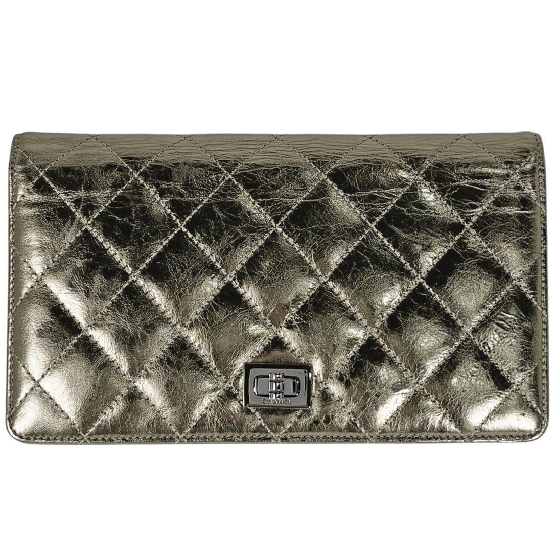 Chanel 2.55 Line Bi-fold Long Wallet, Matelassé Leather, Gold, Women's: --- Catalog ---Category: SizeSize (HxWxD): 11cm x 18.5cm x 2cm / 4.33'' x 7.28'' x 0.78''Category: DesignType: Long wallet (bi-fold)Color: GoldGender: WomenMaterial: Leather Category: GeneralLine: 2.5